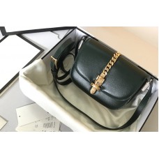 Gucci Sylvie 1969 mini shoulder bag in Green textured leather Gucci Sylvie 1969 mini shoulder bag in Green textured leather