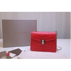 Bvlgari Serpenti Forever Flap Cover Bags Red Calf Leather Bvlgari Serpenti Forever Flap Cover Bags Red Calf Leather
