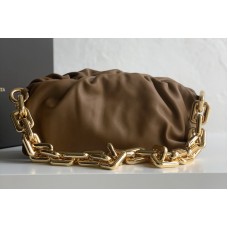Bottega Veneta BV The Chain Pouch Shoulder bag in Brown Calfskin Leather Bottega Veneta BV The Chain Pouch Shoulder bag in Brown Calfskin Leather