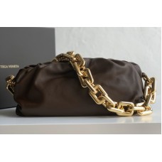 Bottega Veneta BV The Chain Pouch Shoulder bag in Coffee Calfskin Leather Bottega Veneta BV The Chain Pouch Shoulder bag in Coffee Calfskin Leather