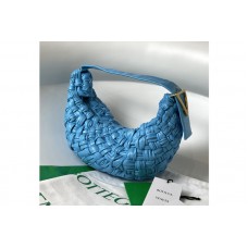Bottega Veneta Banana Hobo bag in Light Blue handwoven Calfskin leather Bottega Veneta Banana Hobo bag in Light Blue handwoven Calfskin leather