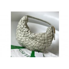 Bottega Veneta Banana Hobo bag in White handwoven Calfskin leather Bottega Veneta Banana Hobo bag in White handwoven Calfskin leather