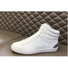 Gucci Men’s high-top Ace sneaker in White leather