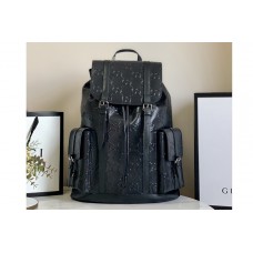 Gucci GG embossed backpack in Black GG embossed leather