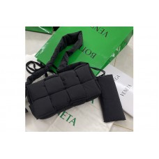 Bottega Veneta padded Tech Cassette Crossbody Messenger bag in Black Nylon