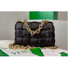 Bottega Veneta The Chain Cassette bag in maxi Fondant Intrecciato Nappa leather With Gold Chain