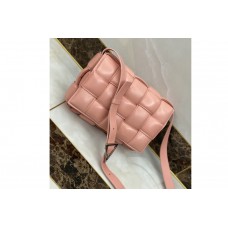Bottega Veneta padded cassette bag in Pink Lambskin Leather