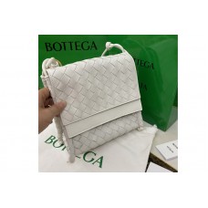 Bottega Veneta The Small Fold Crossbody back in soft White Nappa Leather