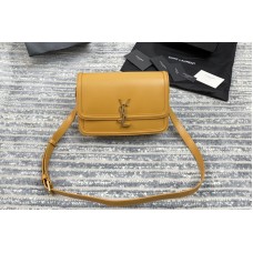 Saint Laurent SOLFERINO MEDIUM SATCHEL Bag IN Tan BOX SAINT LAURENT LEATHER Saint Laurent SOLFERINO MEDIUM SATCHEL Bag IN Tan BOX SAINT LAURENT LEATHER