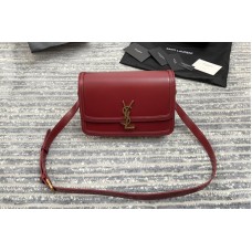 Saint Laurent SOLFERINO MEDIUM SATCHEL Bag IN Red BOX SAINT LAURENT LEATHER Saint Laurent SOLFERINO MEDIUM SATCHEL Bag IN Red BOX SAINT LAURENT LEATHER