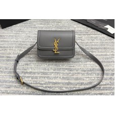 Saint Laurent SOLFERINO SMALL SATCHEL IN Natural Grey Box Saint Laurent Leather Saint Laurent SOLFERINO SMALL SATCHEL IN Natural Grey Box Saint Laurent Leather