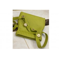 Bottega Veneta Fold Cross-body bag in Green Intrecciato Nappa leather