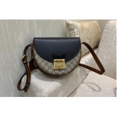Gucci Padlock small shoulder bag in Beige and ebony GG Supreme canvas