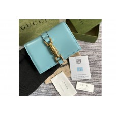 Gucci Jackie 1961 card case wallet in Blue leather Gucci Jackie 1961 card case wallet in Blue leather