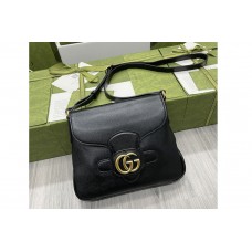 Gucci Small messenger bag with Double G in Black leather Gucci Small messenger bag with Double G in Black leather