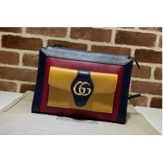 Gucci Small shoulder bag with Double G in Black/Yellow/White leather Gucci Small shoulder bag with Double G in Black/Yellow/White leather