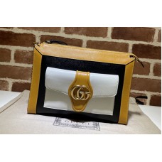 Gucci Small shoulder bag with Double G in Yellow/White/Black leather Gucci Small shoulder bag with Double G in Yellow/White/Black leather