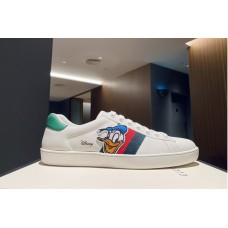 Gucci Men’s Disney x Gucci Donald Duck Ace sneaker in White leather