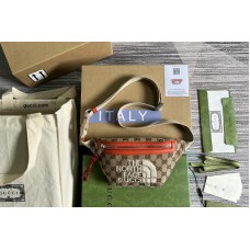 Gucci The North Face x Gucci belt bag in Beige and ebony Original GG canvas Gucci The North Face x Gucci belt bag in Beige and ebony Original GG canvas