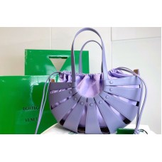 Bottega Veneta Shell Cut out shoulder bag in Purple French Calf Leather