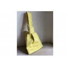 Bottega Veneta Twist Soft clutch with knotted handle in Sherbert Nappa leather