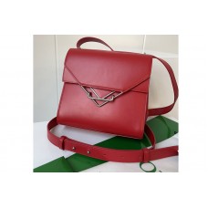 Bottega Veneta The Clip Squared shoulder bag in Red Box Calf Leather