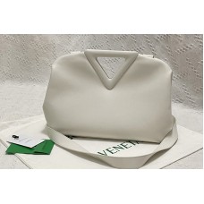 Bottega Veneta Point Top handle bag in White Nappa Leather Bottega Veneta Point Top handle bag in White Nappa Leather