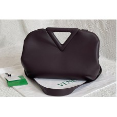 Bottega Veneta Point Top handle bag in Burgundy Nappa Leather