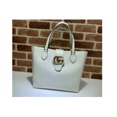Gucci Small tote bag with Double G in White leather Gucci Small tote bag with Double G in White leather