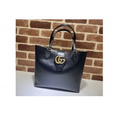 Gucci Small tote bag with Double G in Black leather Gucci Small tote bag with Double G in Black leather