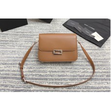 Saint Laurent le pave satchel bag in Brown smooth leather Saint Laurent le pave satchel bag in Brown smooth leather