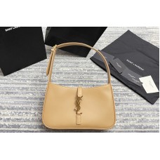 Saint Laurent LE 5 À 7 HOBO BAG IN Brown Smooth LEATHER Saint Laurent LE 5 À 7 HOBO BAG IN Brown Smooth LEATHER