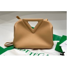Bottega Veneta Point Leather top handle bag in Sand Calf Leather