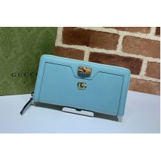 Gucci Gucci Diana continental wallet in Blue leather Gucci Gucci Diana continental wallet in Blue leather