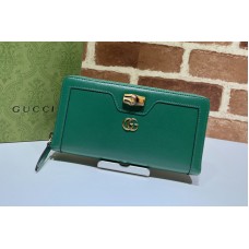 Gucci Gucci Diana continental wallet in Green leather Gucci Gucci Diana continental wallet in Green leather