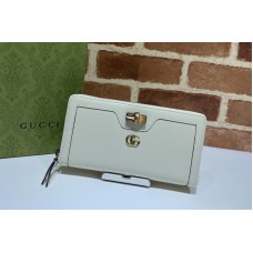Gucci Gucci Diana continental wallet in White leather Gucci Gucci Diana continental wallet in White leather
