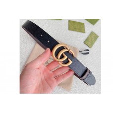 Gucci GG Marmont 30mm reversible belt in Black/Coffee Leather Gucci GG Marmont 30mm reversible belt in Black/Coffee Leather