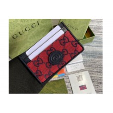 Gucci GG Multicolor card case wallet in Red and blue GG canvas Gucci GG Multicolor card case wallet in Red and blue GG canvas