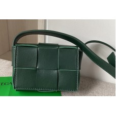 Bottega Veneta Cassette mini bag in Raintree Intreccio leather