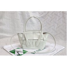 Bottega Veneta Arco cross-body bag in White Intreccio leather