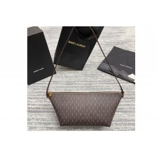 Saint Laurent LE MONOGRAMME CROSSBODY BAG IN MONOGRAM CANVAS AND SMOOTH LEATHER Saint Laurent LE MONOGRAMME CROSSBODY BAG IN MONOGRAM CANVAS AND SMOOTH LEATHER