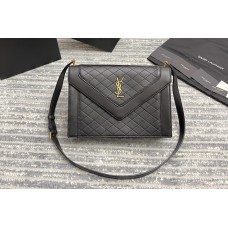 Saint Laurent GABY SATCHEL bag IN Black VINTAGE LAMBSKIN