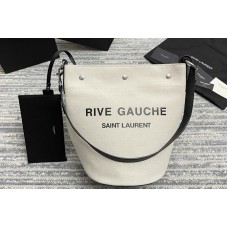 Saint Laurent rive gauche bucket bag in linen Saint Laurent rive gauche bucket bag in linen