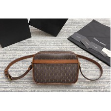 Saint Laurent LE MONOGRAMME CAMERA BAG IN MONOGRAM CANVAS AND SMOOTH LEATHER Saint Laurent LE MONOGRAMME CAMERA BAG IN MONOGRAM CANVAS AND SMOOTH LEATHER