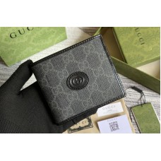 Gucci Wallet with Interlocking G in Black GG Supreme canvas Gucci Wallet with Interlocking G in Black GG Supreme canvas