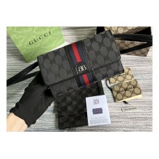 Gucci x Balenciaga Women’s Hacker Mini Bag in black and dark grey canvas jacquard Gucci x Balenciaga Women’s Hacker Mini Bag in black and dark grey canvas jacquard