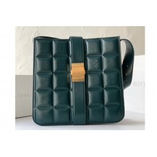Bottega Veneta padded marie bag in Green Calfskin Leather