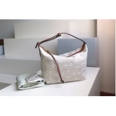 Loewe Cubi bag in Anagram jacquard and calfskin Loewe Cubi bag in Anagram jacquard and calfskin