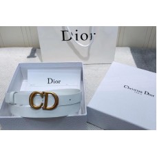 Dior Saddle calfskin elt in White Calfskin Leather Dior Saddle calfskin elt in White Calfskin Leather