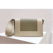 Celine Medium Frame Shoulder Bag Smooth Calfskin Leather Green/Beige Celine Medium Frame Shoulder Bag Smooth Calfskin Leather Green/Beige